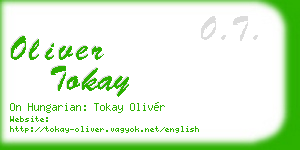 oliver tokay business card